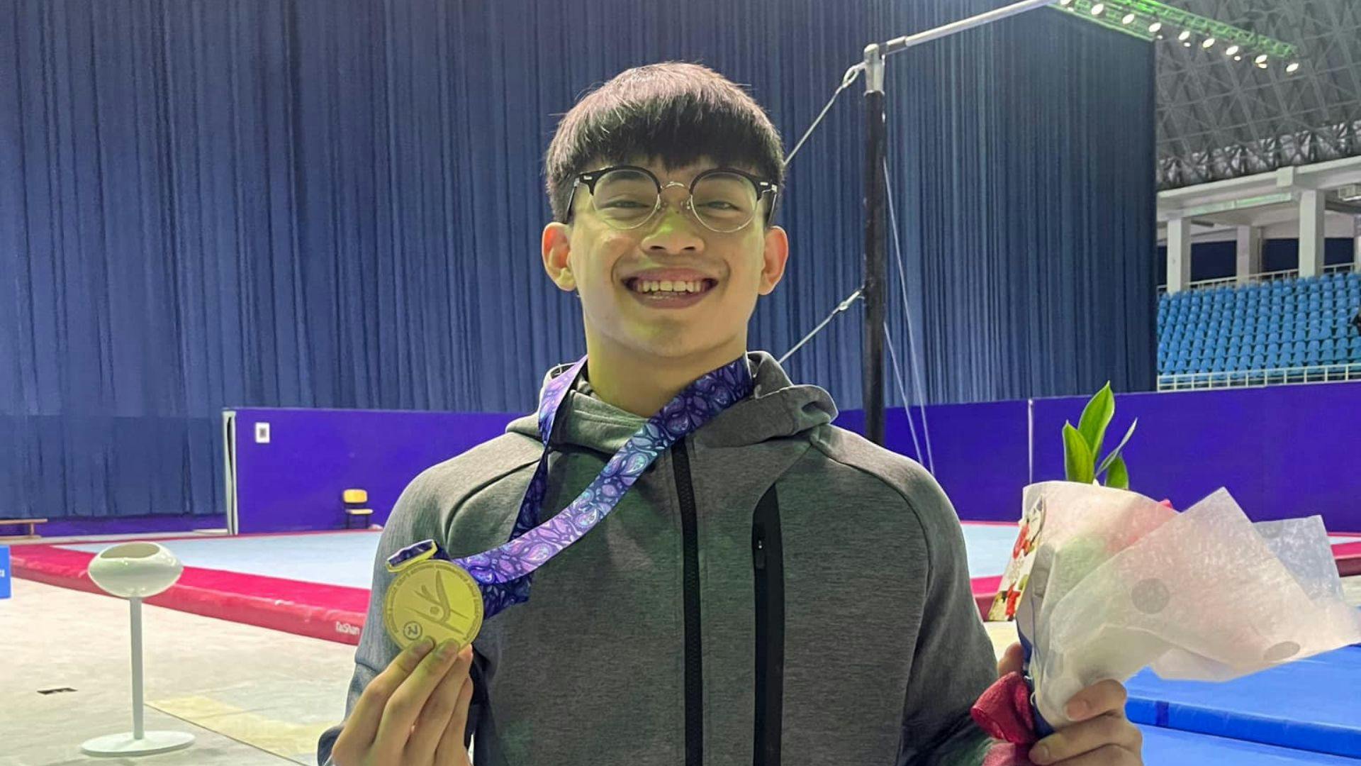 Carlos Yulo strikes gold in floor exercise, all-around in Asian championships